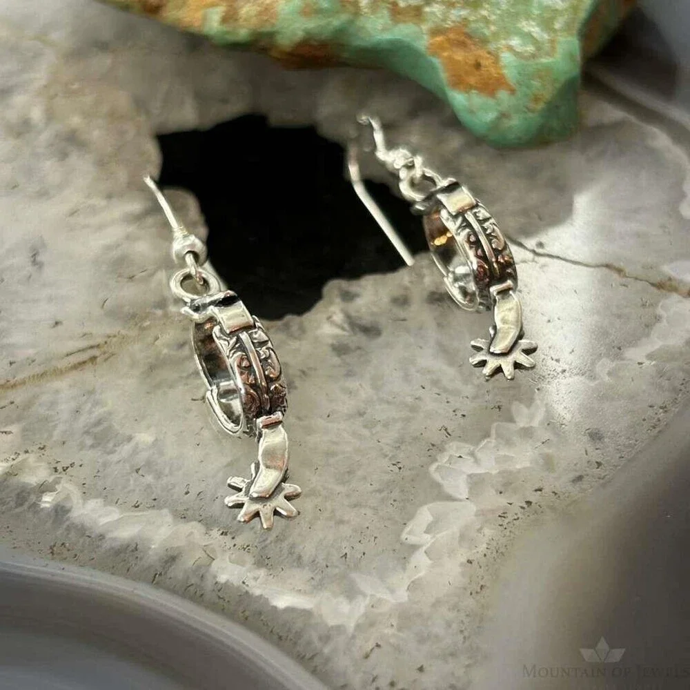 Carolyn Pollack Sterling Silver Spurs Dangle Earrings For Women